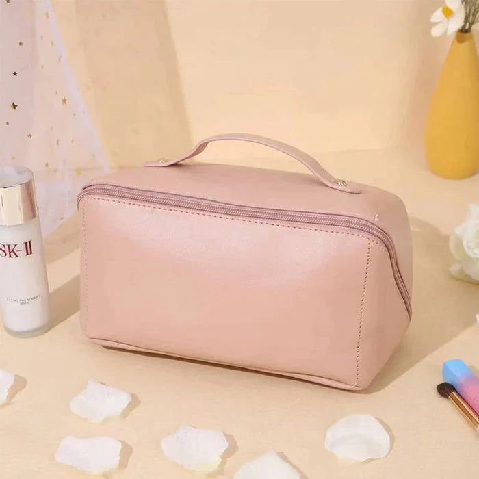 PREMIUM VEGAN LEATHER MAKEUP TRAVEL BAG