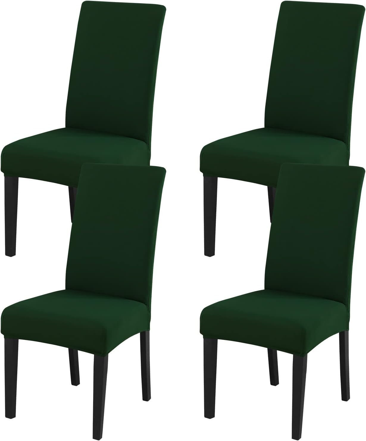 HOMEDECORINDIA ™ STRETCHABLE CHAIR COVERS PLAIN GREEN