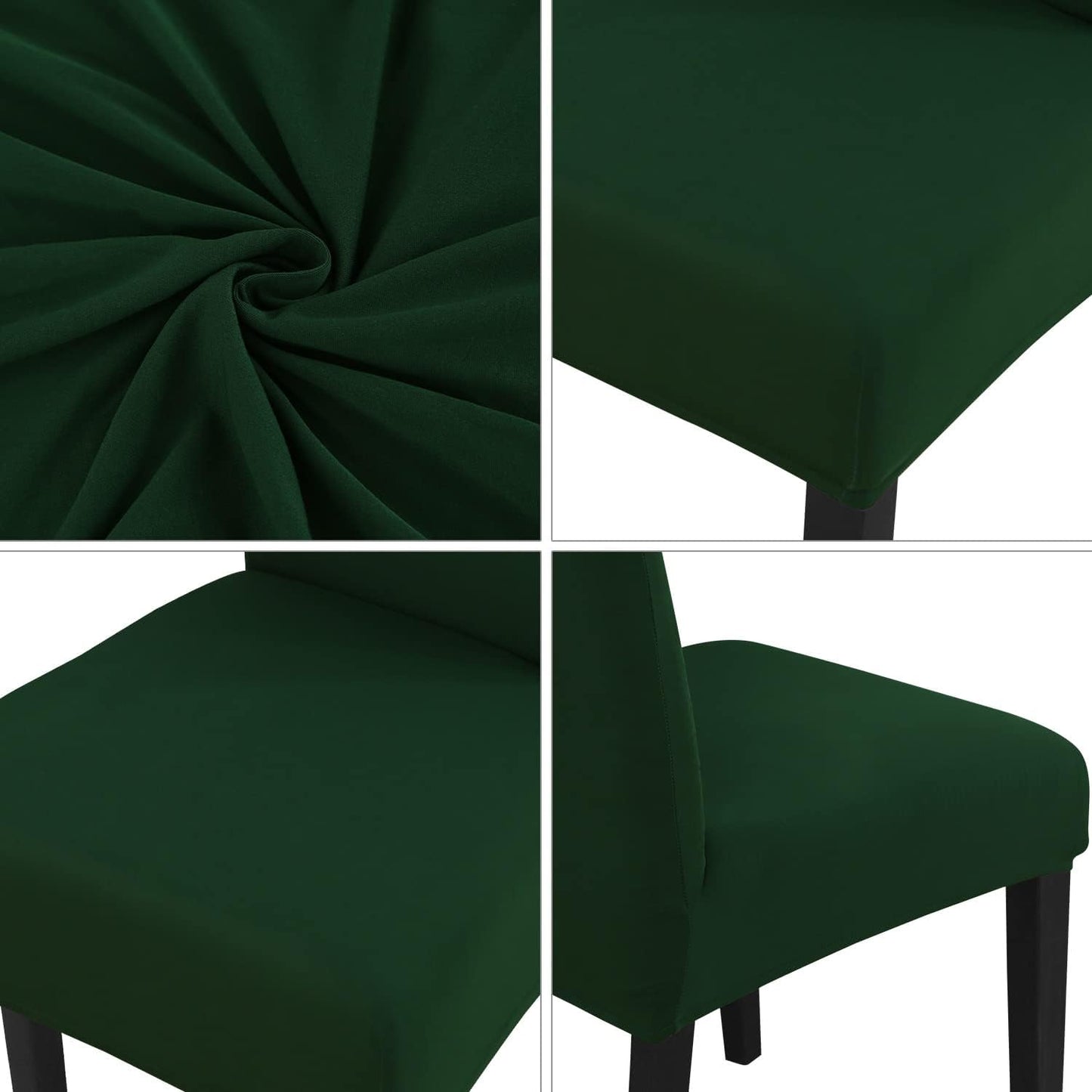 HOMEDECORINDIA ™ STRETCHABLE CHAIR COVERS PLAIN GREEN